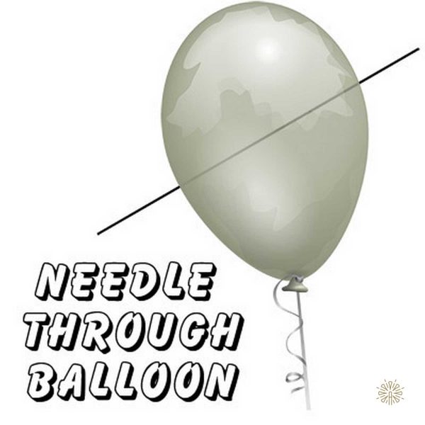 Needle that pierces the balloon
